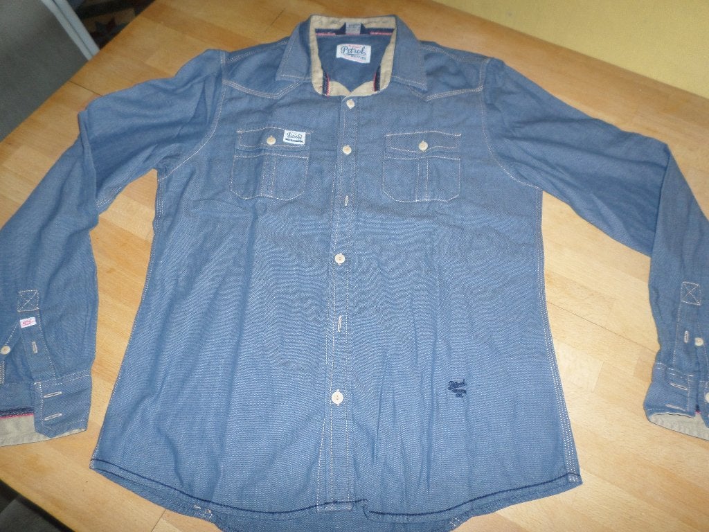 hemd van Petrol: Small, Kleding | Heren, Ophalen of Verzenden, Gedragen, Petrol Industries, Halswijdte 38 (S) of kleiner