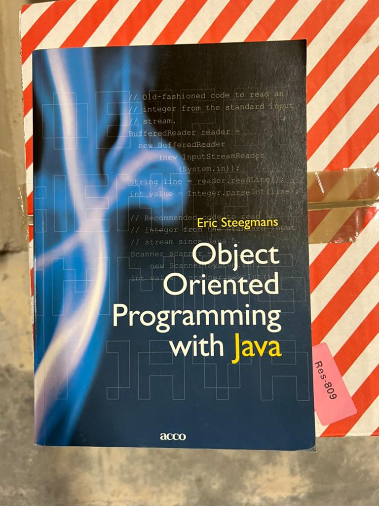 Object Oriented Programming with Java, Boeken, Studieboeken en Cursussen, Ophalen, Gelezen, Hoger Onderwijs