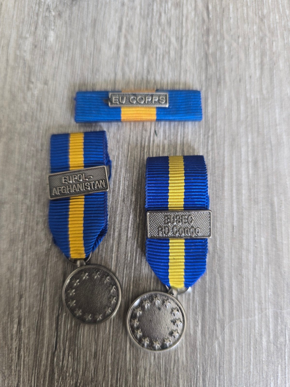Eupol miniaturen en barret medailles, Ophalen of Verzenden