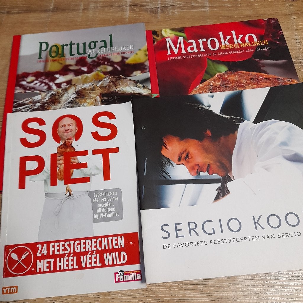 Kookboeken Sergio , SOS piet  8 euro, Ophalen, Zo goed als nieuw