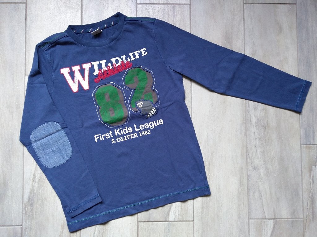★ M128/134 - Longsleeve s.Oliver, Ophalen of Verzenden, Zo goed als nieuw, Shirt of Longsleeve, Jongen