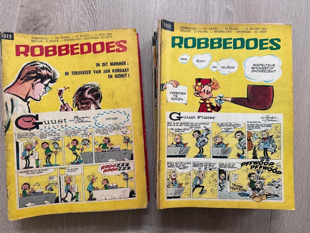41 Robbedoes weekbladen 1963 - 1965, Ophalen