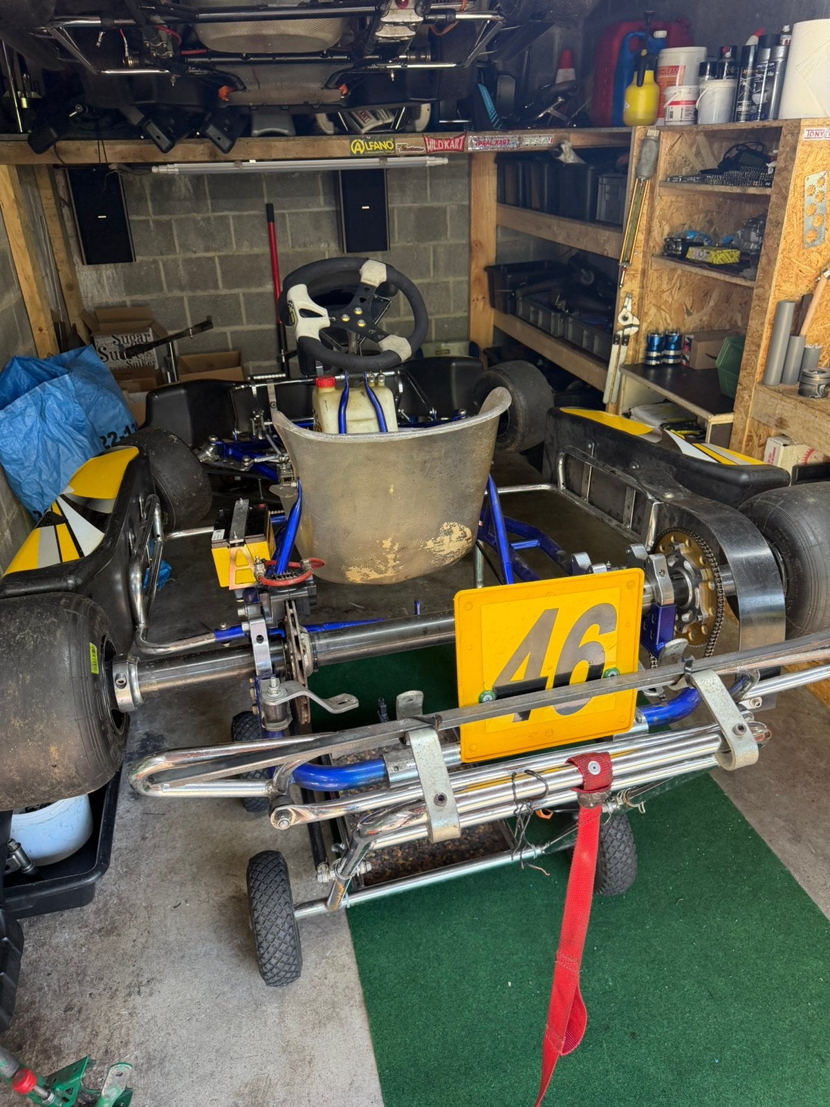 Châssis karting, Enlèvement