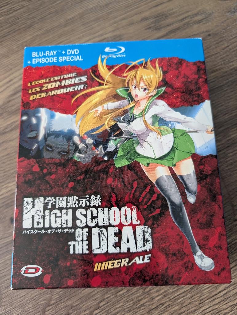 Highschool of the Dead (Blu-ray), Cd's en Dvd's, Blu-ray, Verzenden, Zo goed als nieuw, Tekenfilms en Animatie, Boxset