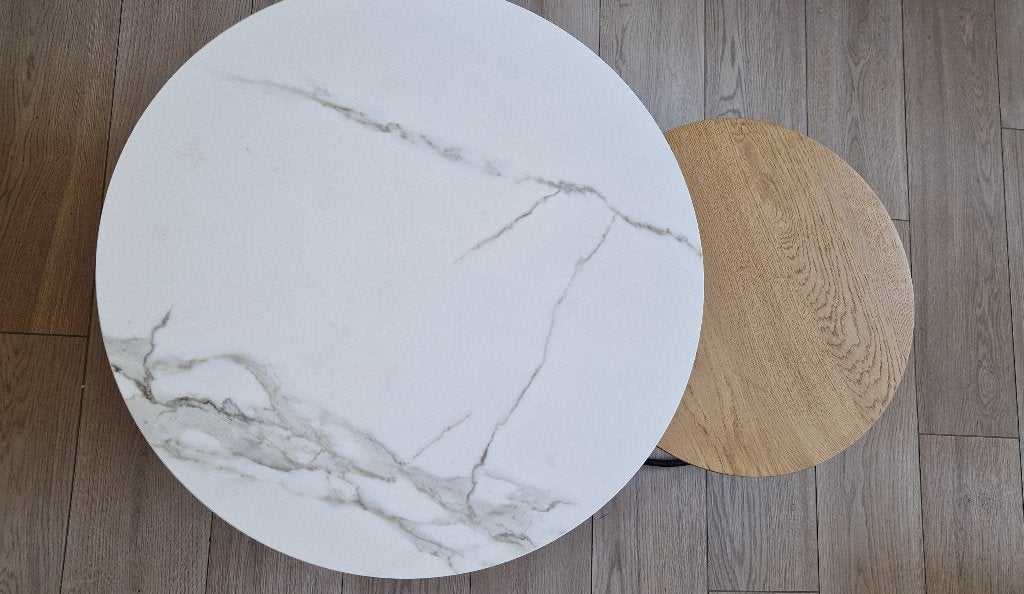 Salontafelset Juno - JUNTOO, Ophalen, Rond, 50 tot 100 cm, Zo goed als nieuw