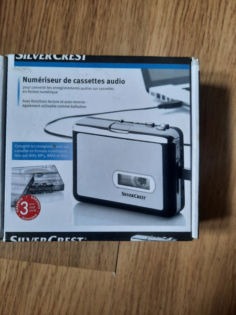 Silvercrest Numériseur De Cassettes Audio, Enlèvement ou Envoi, Magnétophone
