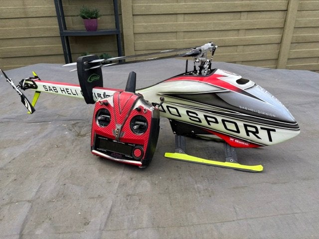 Goblin 500 sport met vbar zender, Hobby en Vrije tijd, Modelbouw | Radiografisch | Helikopters en Quadcopters, Gebruikt, RTF (Ready to Fly)