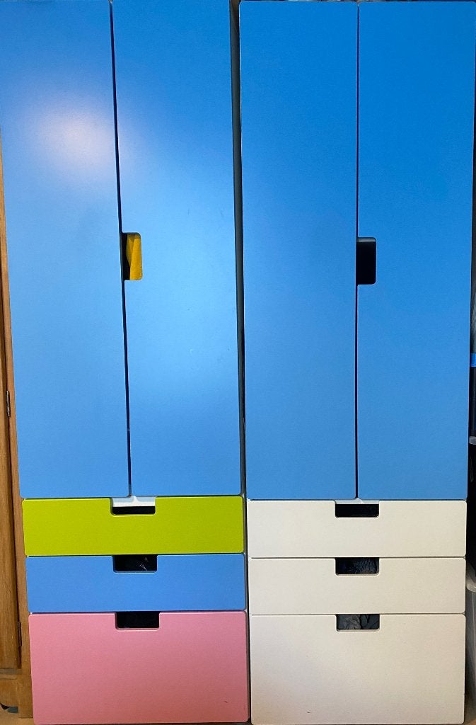 3 Stuva kasten, Comme neuf, 50 à 100 cm, Avec porte(s), 50 à 75 cm