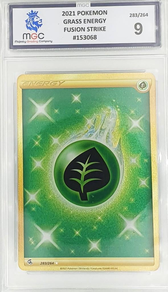 2021 Pokemon - Grass Energy - Fusion Strike - 9, Verzenden, Nieuw, Losse kaart, Foil