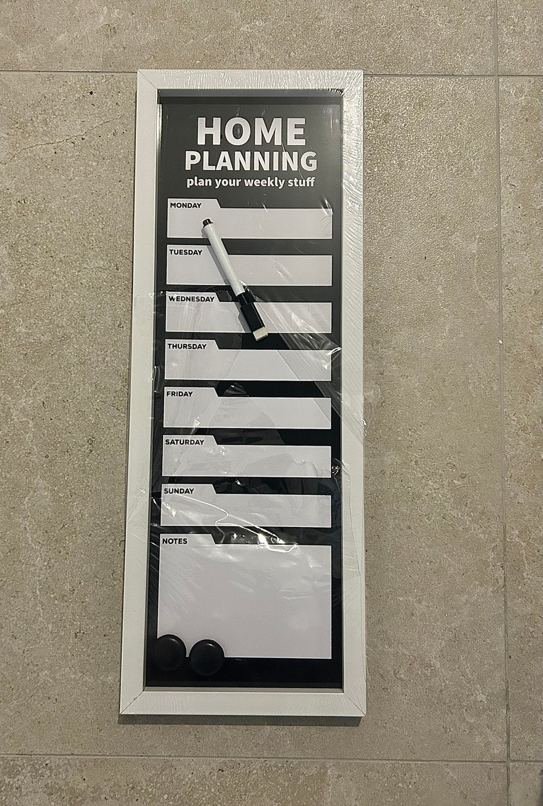 Whiteboard planner, Ophalen, Nieuw