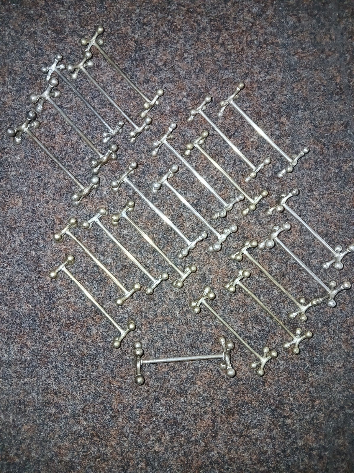 20 x porte-couverts en métal argenté, Antiquités & Art, Antiquités | Couverts, Enlèvement