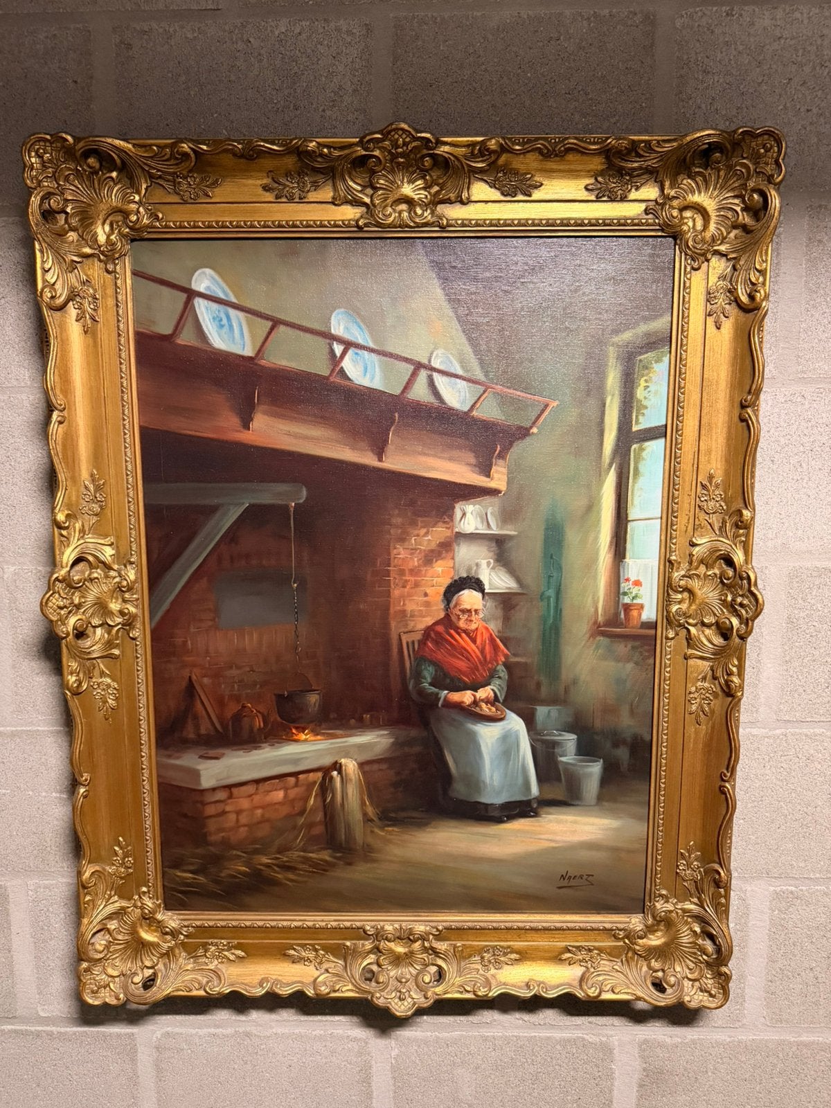 Olieverfschilderij Emiel Decraene NAERT, Ophalen