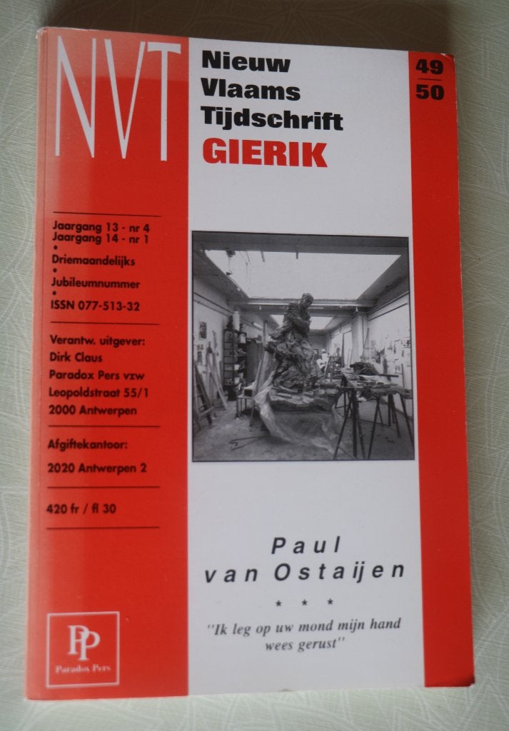 Nieuw Vlaams Tijdschrift Gierik : Paul van Ostaijen, Boeken, België, Diverse auteurs, Ophalen, Gelezen