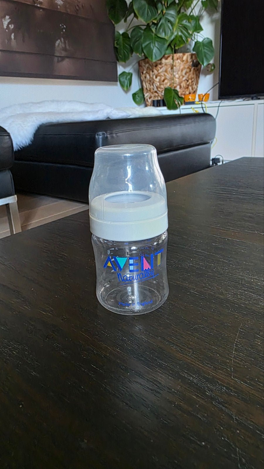 Kleine papfles van AVENT  -  125 ml  -ZGAN, Kinderen en Baby's, Ophalen of Verzenden, Zo goed als nieuw, BPA-vrij, Babyfles
