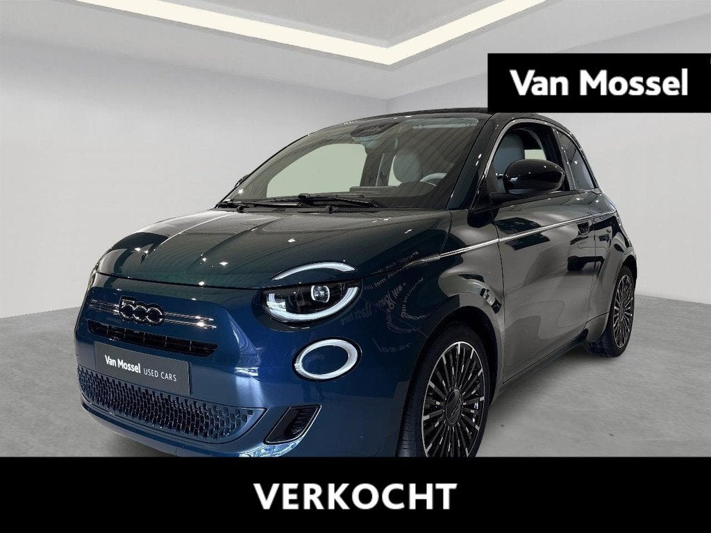 Fiat 500C 1.0 Hybrid LA PRIMA cabrio, Auto's, Fiat, Voorwielaandrijving, 4 zetels, Stof, Gebruikt