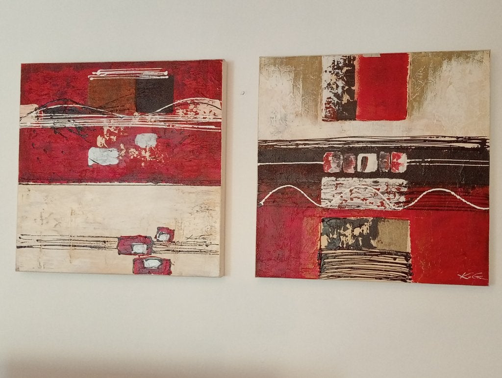 Abstract schilderijen, Antiek en Kunst, Ophalen