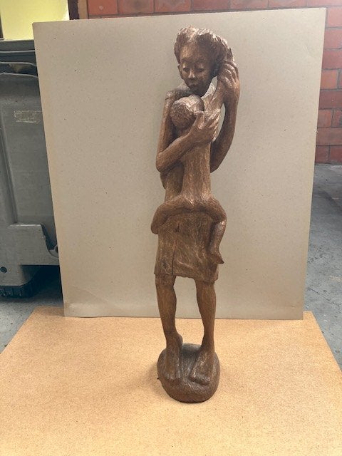Beeld 'Moeder en kind' (kleiner), Ophalen, Groep mensen, 50 - 100 cm, Beeld
