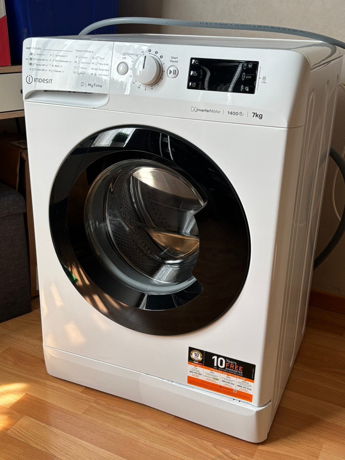 Wasmachine van Indesit, Ophalen, Zo goed als nieuw