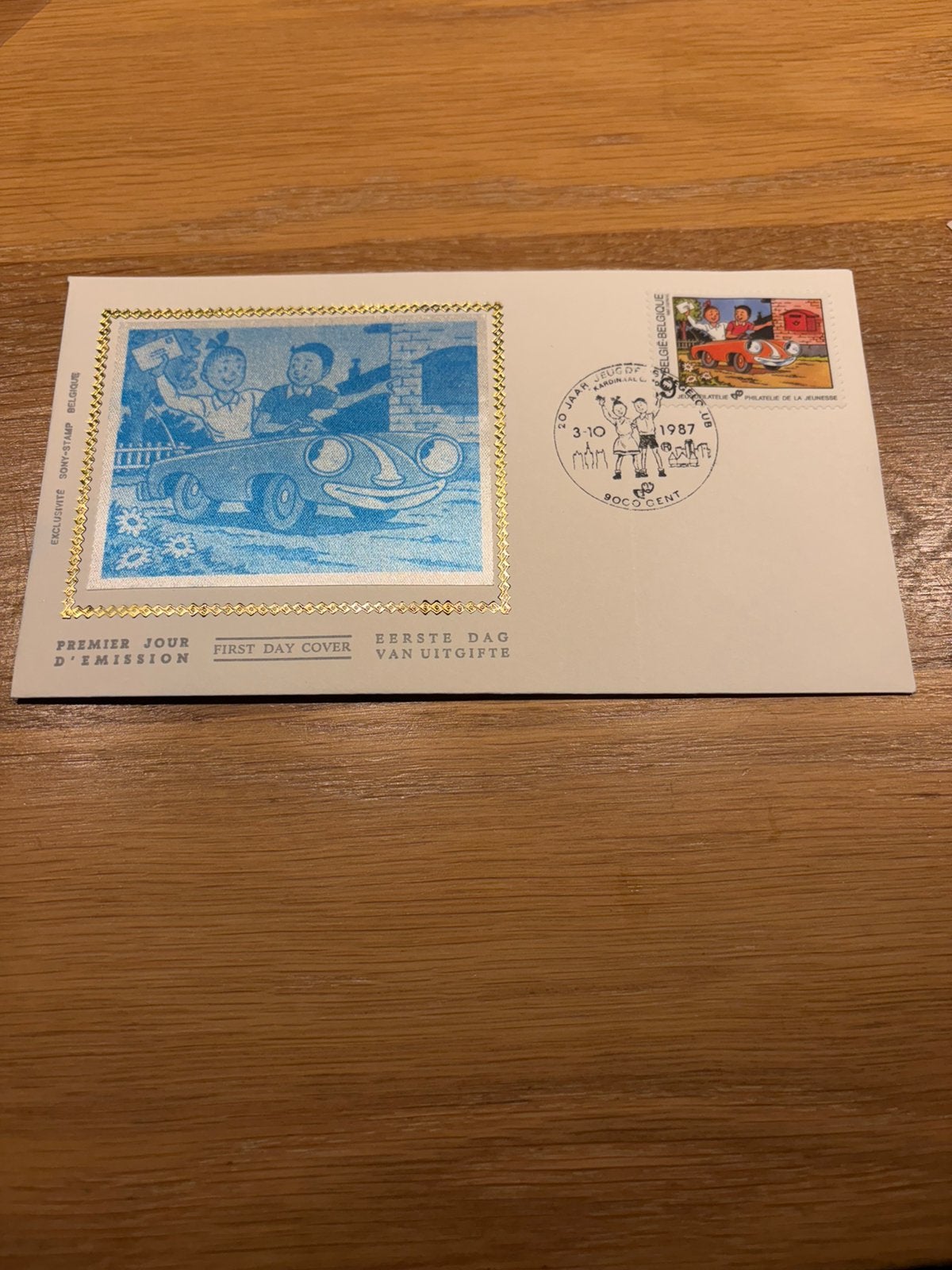 Suske en Wiske 1987 eerste dag envelop, Verzamelen, Stripfiguren, Ophalen of Verzenden, Suske en Wiske