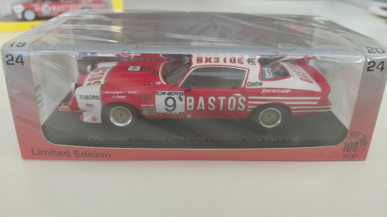 spark 1/43 Chevrolet Camaro Z28 24h Spa 1981 Bastos, Enlèvement ou Envoi, Neuf, Voiture, Autres marques