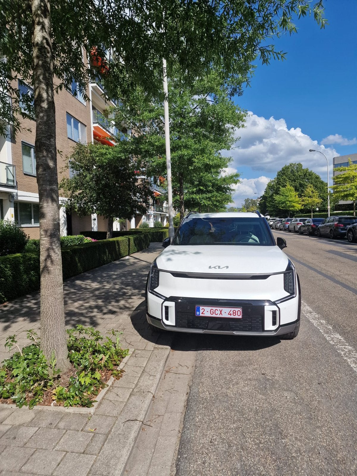 Kia ev9, Auto's, Kia, EV9, Beige, Wit, Leder