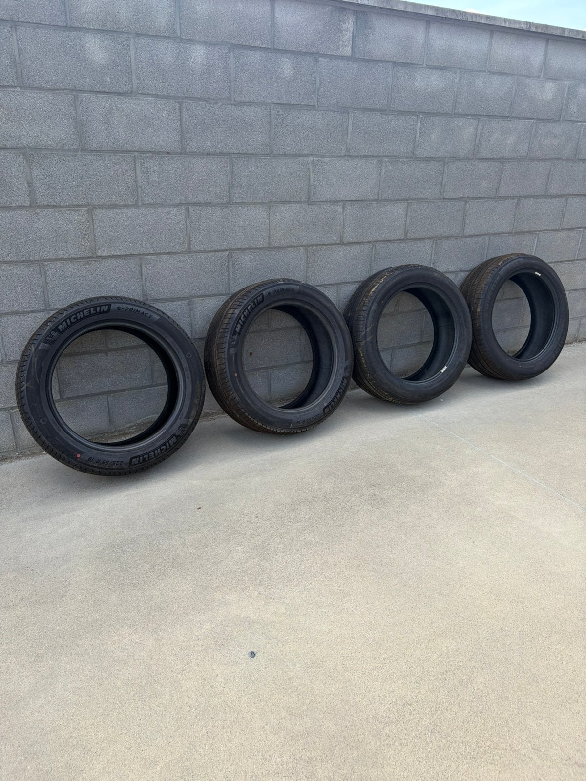 4x Michelin E Primacy 225/55 R19, Auto-onderdelen, Banden en Velgen, Nieuw, Band(en), Ophalen, 19 inch