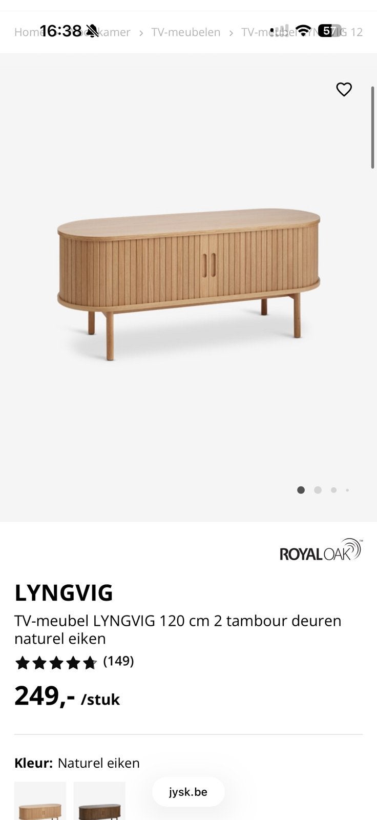 Tv-tafel, Maison & Meubles, Armoires | Dressoirs, 25 à 50 cm, Avec porte(s), Comme neuf, 100 à 150 cm