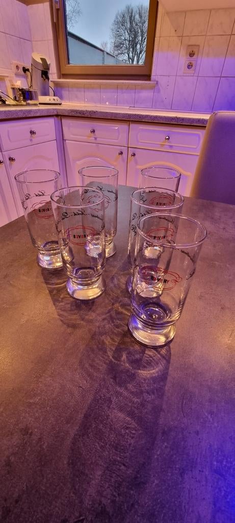 6 glazen Bavery Silver - Christmas - Scotch - Pale Ale - Baf, Verzamelen, Ophalen, Zo goed als nieuw, Bierglas