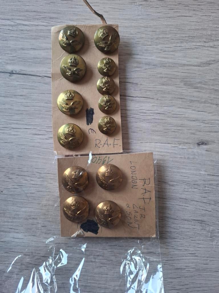KNOPPENLOT RAF 1949 nieuw uit voorraad, Verzamelen, Militaria | Tweede Wereldoorlog, Ophalen of Verzenden