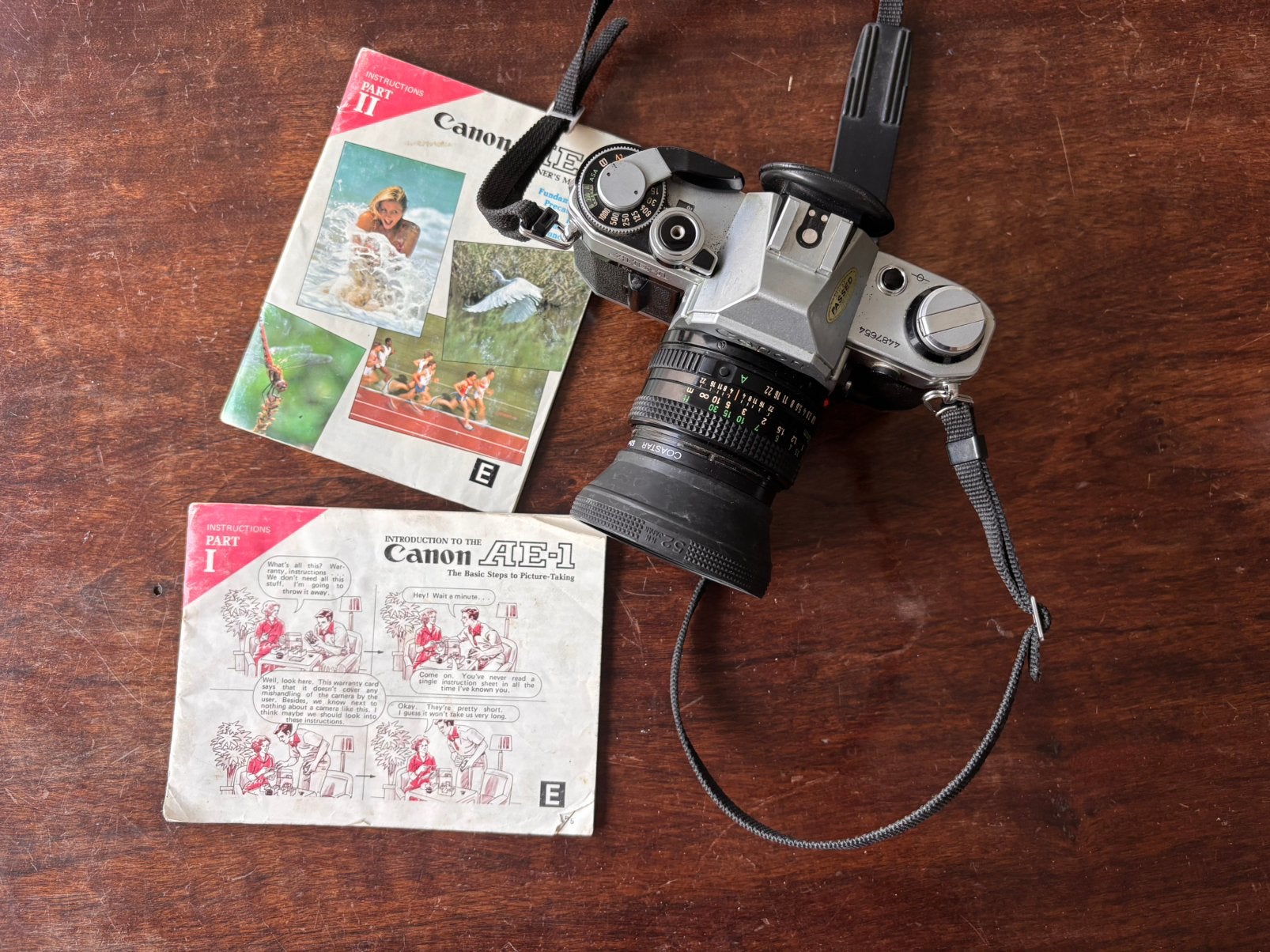 Canon AE-1, Ophalen, Fototoestel