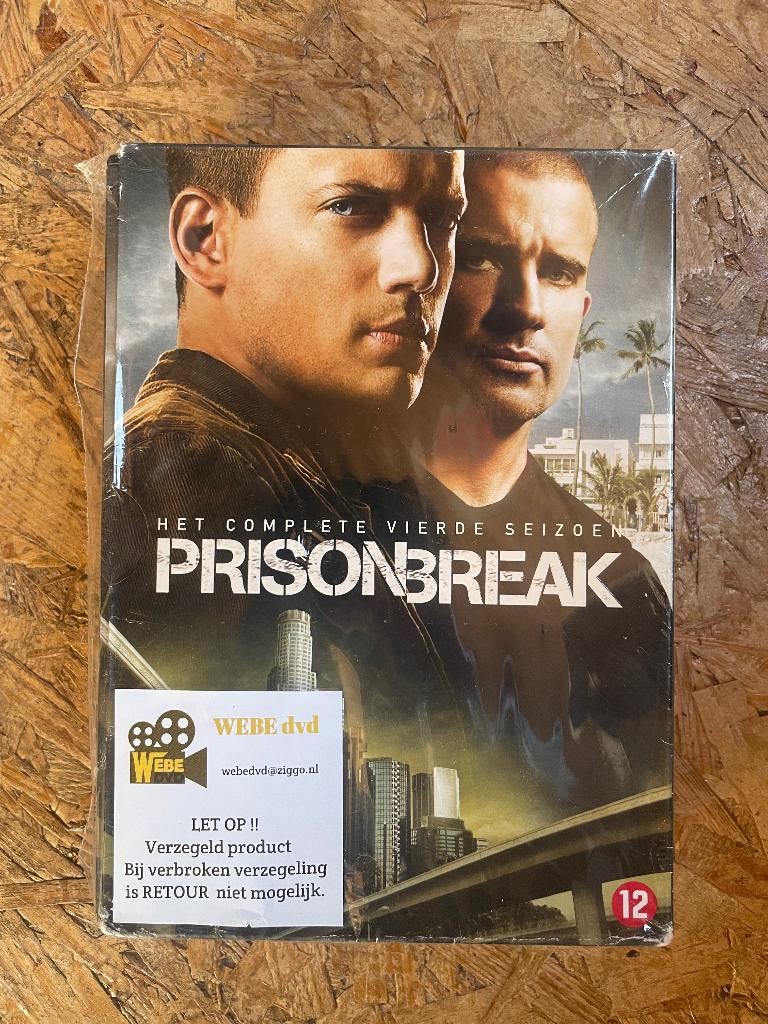 Prison Break complete seizoen 4, Cd's en Dvd's, Ophalen, Boxset, Actie en Avontuur, Nieuw in verpakking
