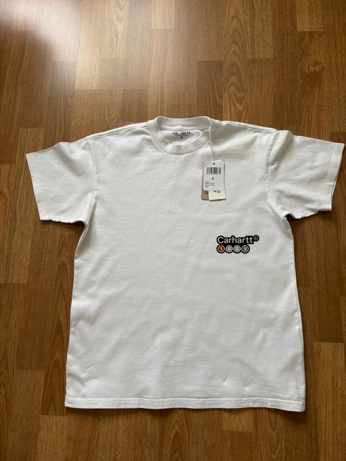 Mt S. Carhartt heren t-shirt, Kleding | Heren, T-shirts, Ophalen of Verzenden, Zo goed als nieuw, Maat 46 (S) of kleiner, Wit