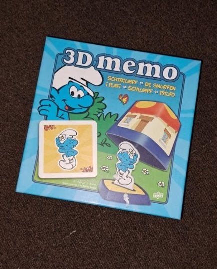 Smurfen 3D Memo spel, Collections, Schtroumpfs, Enlèvement ou Envoi, Comme neuf, Différents Schtroumpfs, Autres types