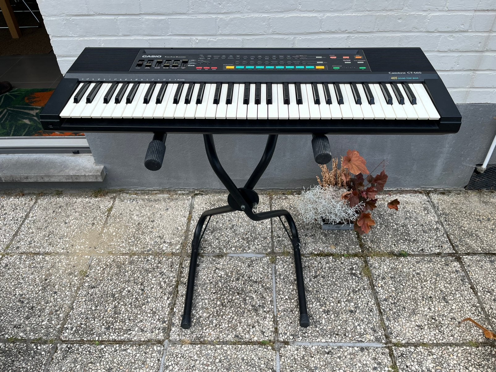 Clavier vintage Casiotone CT-660 + pied, Muziek en Instrumenten, Keyboards, Ophalen, Casio, Met standaard, 61 toetsen