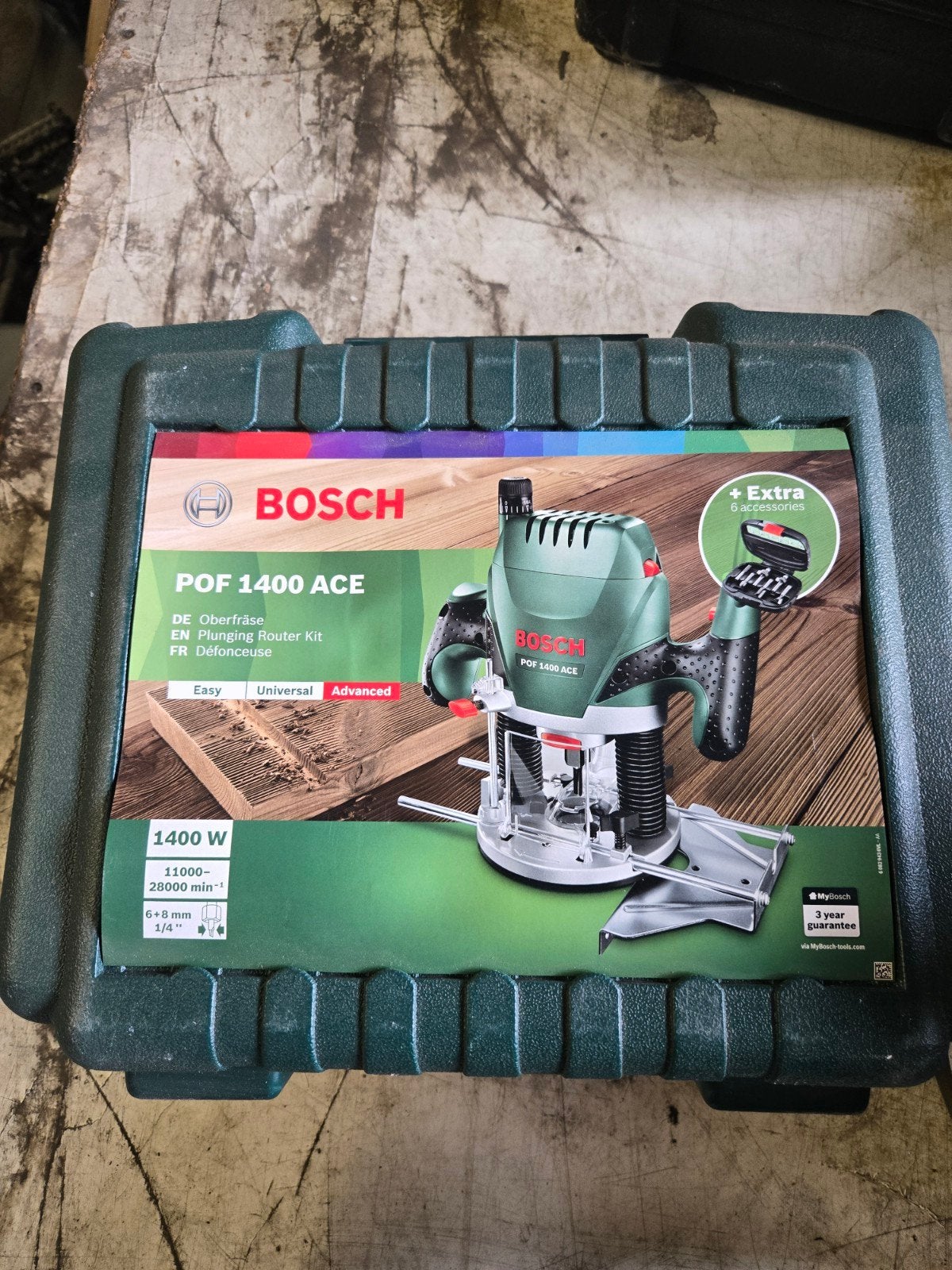 freesmachine  Bosch nieuwstaat, Doe-het-zelf en Bouw, Gereedschap | Freesmachines, Ophalen, Nieuw, Bovenfrees, Bosch groen