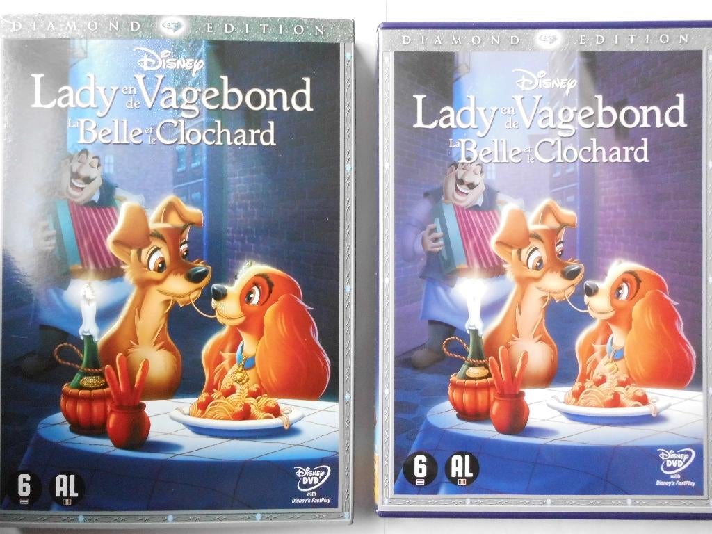 Lady en de Vagebond (Disney Diamond Edition), Cd's en Dvd's, Tekenfilm, Ophalen of Verzenden, Zo goed als nieuw, Alle leeftijden