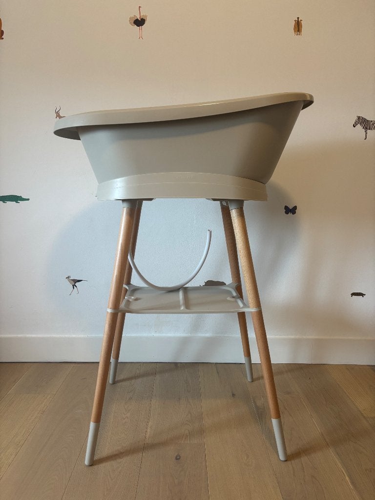 Bébé jou sense bad met staander taupe, Kinderen en Baby's, Badjes en Verzorging, Ophalen, Zo goed als nieuw, Badje, Bébé-jou