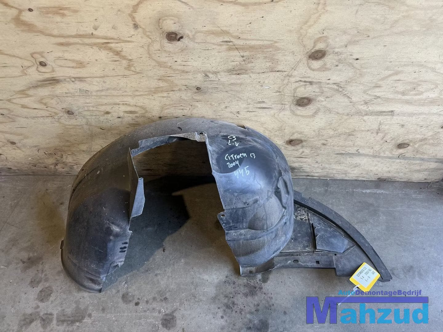 CITROEN C3 1 links voor modderkuip wielkuip 2002-2009, Citroën, Stellantis N.V., Utilisé, Avant
