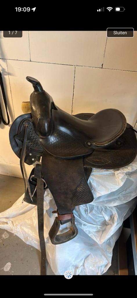Selle Western avec Woolpad, Enlèvement, Utilisé, Western