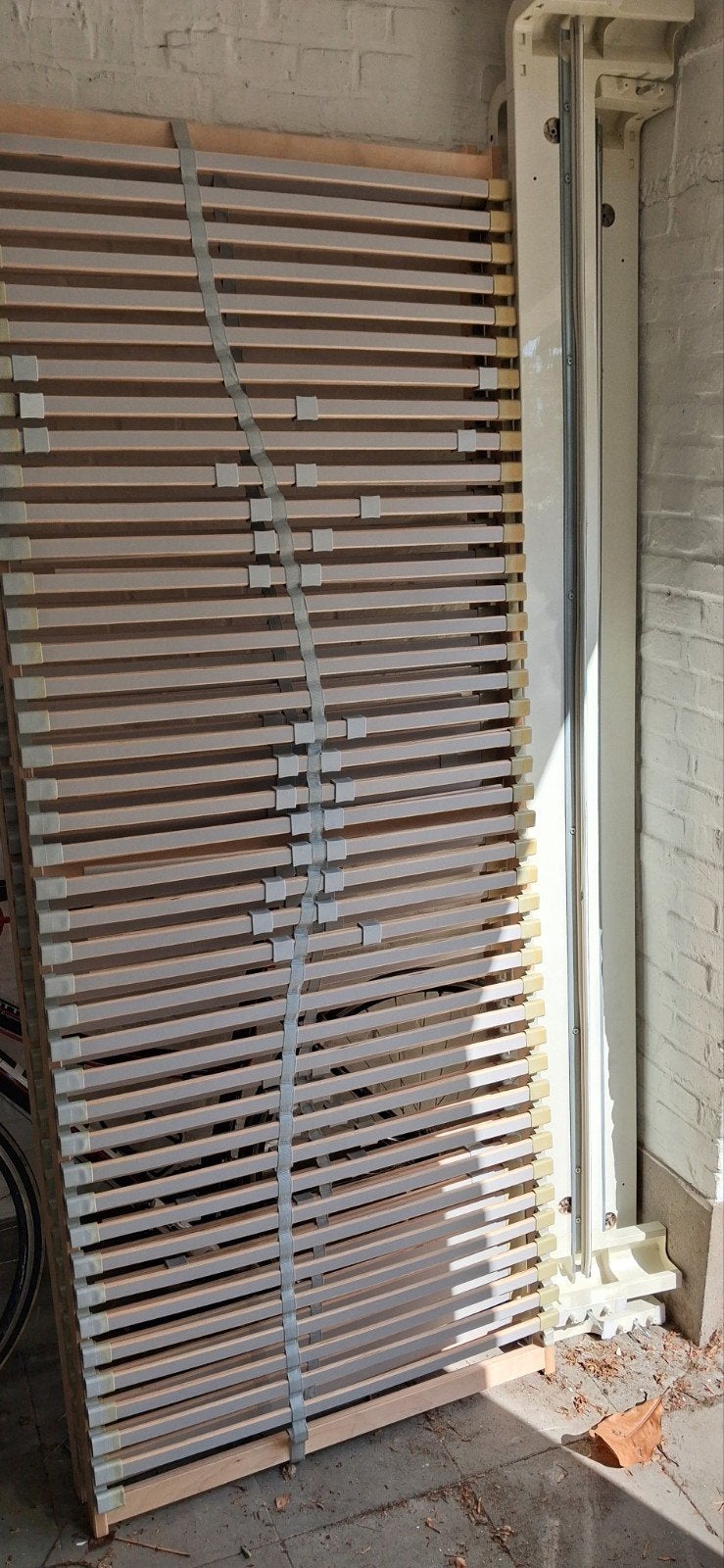 bed met lattenbodem, Huis en Inrichting, Slaapkamer | Matrassen en Bedbodems, Ophalen, Gebruikt, Tweepersoons, Bedbodem
