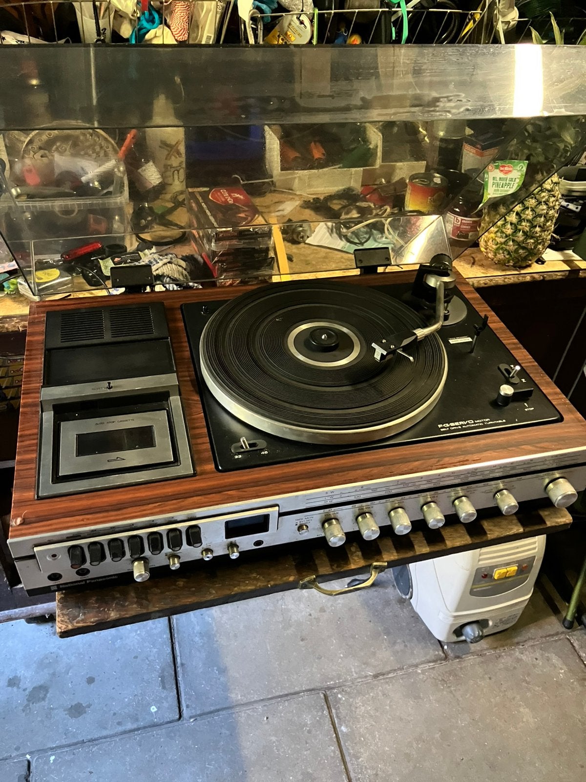 Panasonic national SG 2070 L, TV, Hi-fi & Vidéo, Enlèvement, Ne fonctionne pas, Tourne-disque