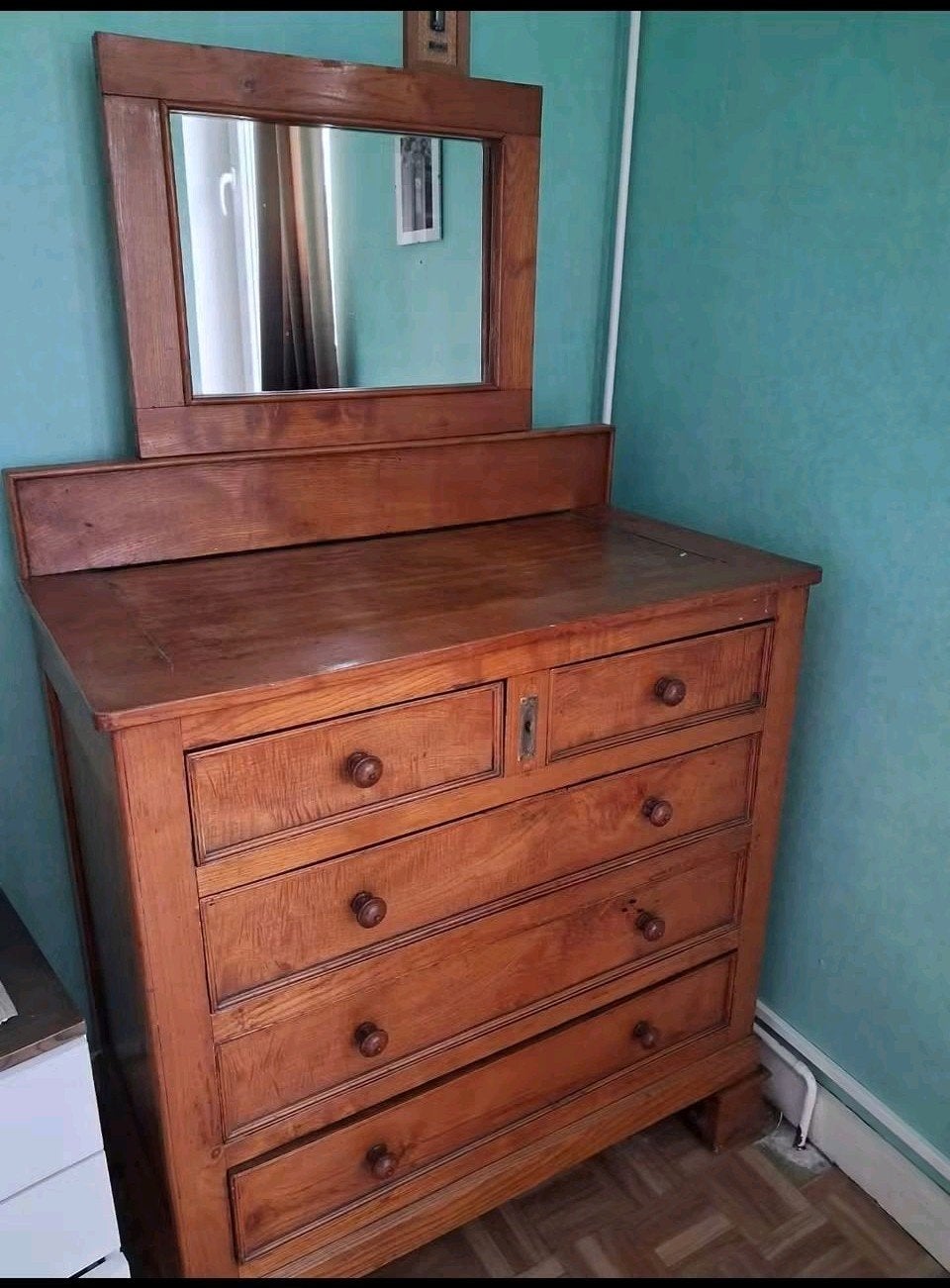 ancien meuble de Herve avec miroir, Antiquités & Art, Enlèvement ou Envoi