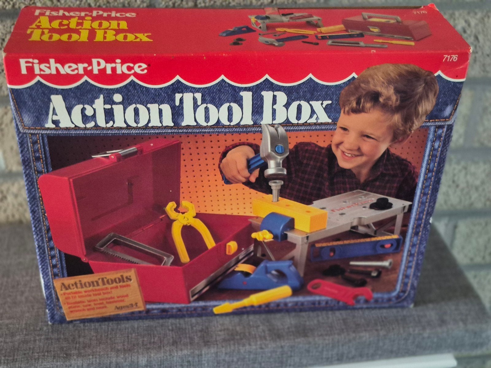 Fisher-Price Action Tool Box 1991 in ongeopende doos, Collections, Enlèvement ou Envoi
