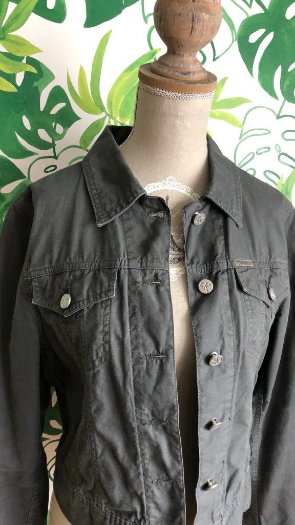 prachtig zomerjasje jasje grijs - Calvin Klein Jeans M, Maat 38/40 (M), Verzenden, Zo goed als nieuw, Jasje
