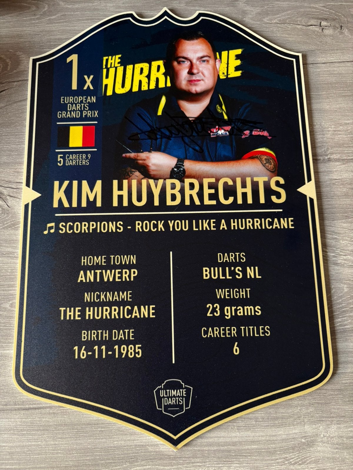 Playerscard Kim Huybrechts gesigneerd, Ophalen of Verzenden, Nieuw, Overige typen