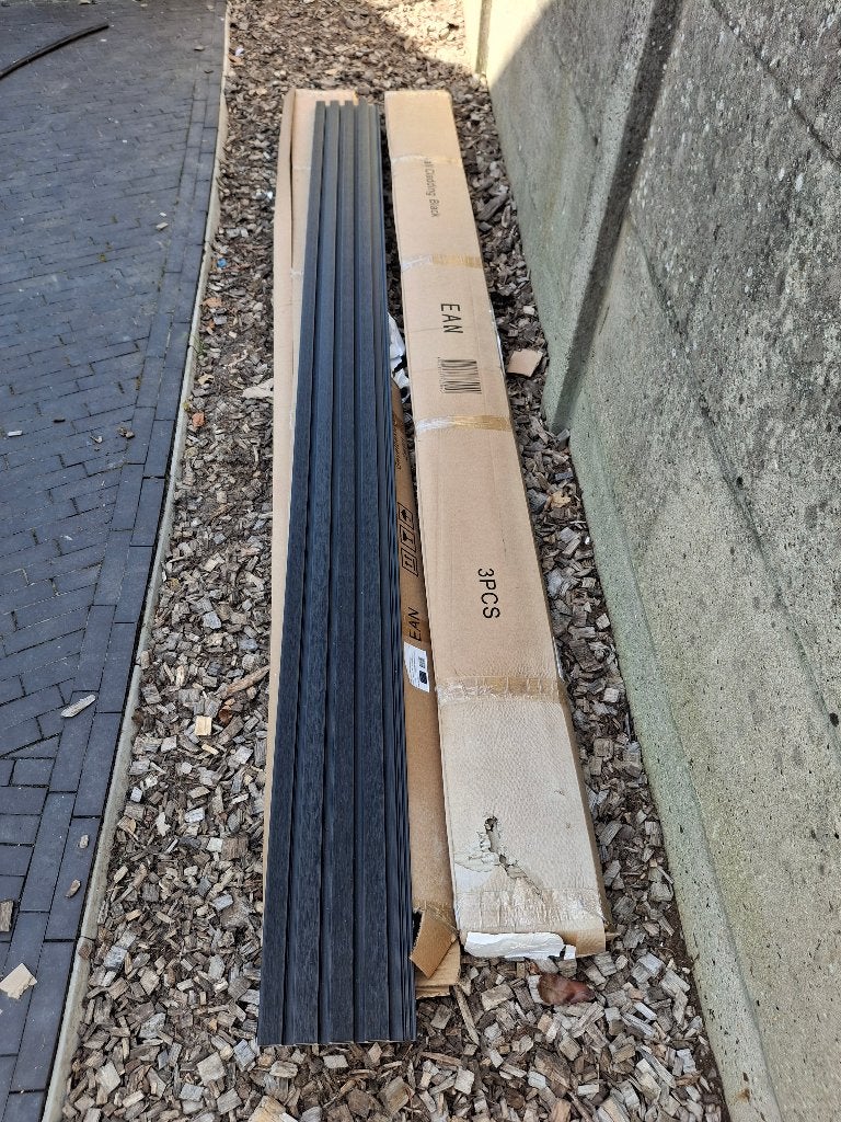 Gevelbekleding – Composiet | Zwart | 2900 x 200mm, Ophalen, Nieuw, Composiet