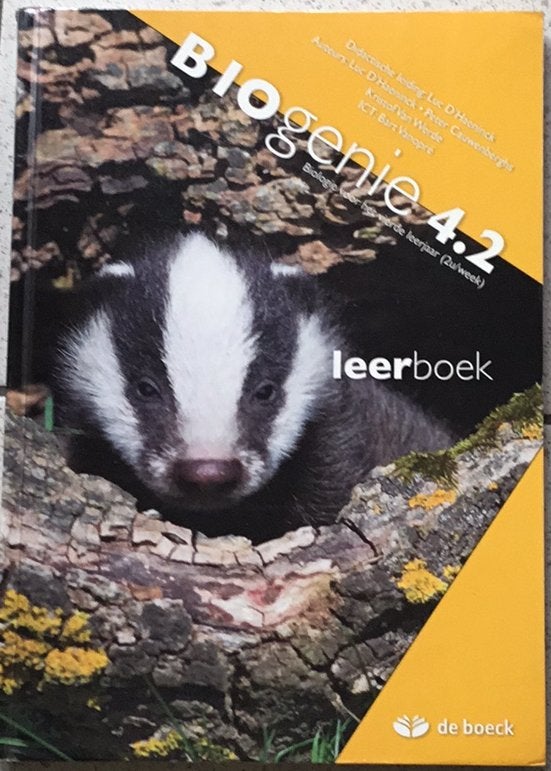 D'HAENINCK - leerboek BIOgenie 4.2, ASO, Biologie, Ophalen of Verzenden, Zo goed als nieuw