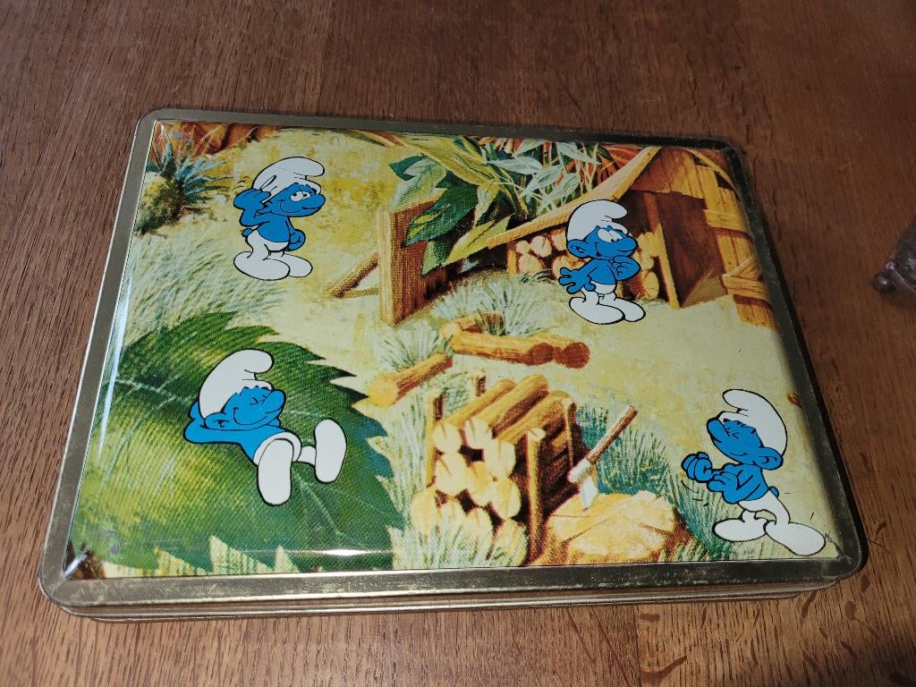 Smurf-snoepdoos uit 1964, Verzamelen, Ophalen of Verzenden