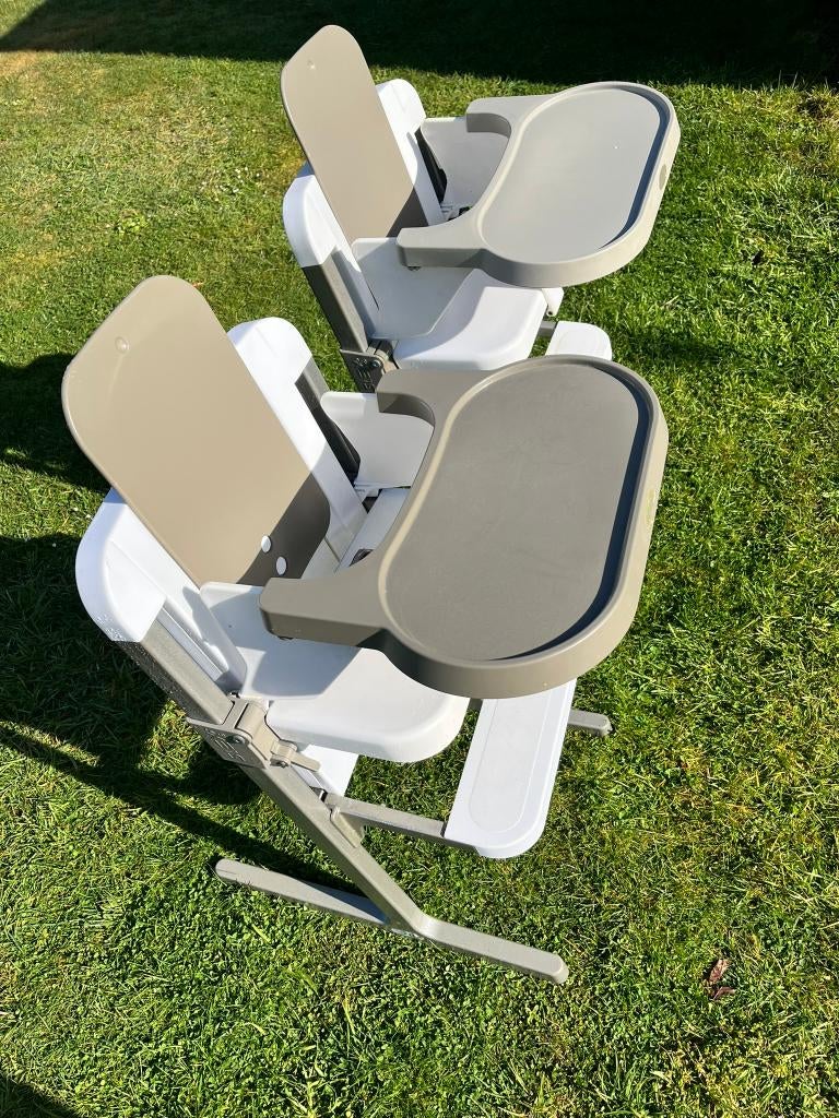 Set van 2 Brevi Slex Evo Meegroeistoelen, Kinderen en Baby's, Kinderstoelen, Ophalen, Gebruikt, Meegroeistoel, Gordel(s)