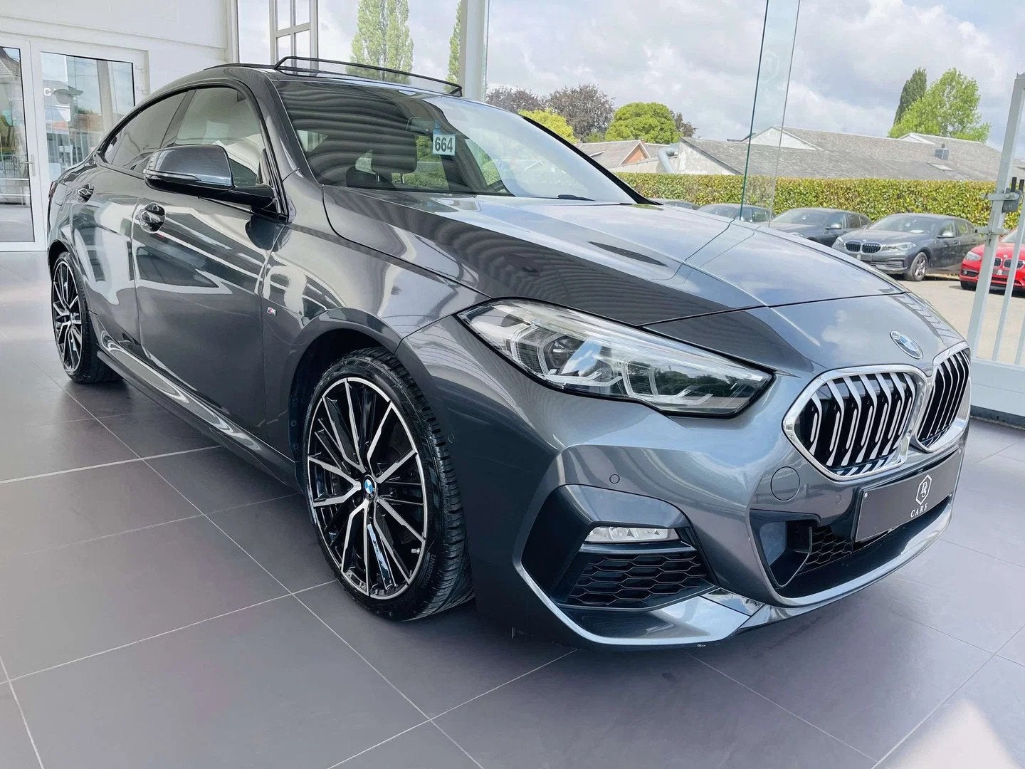 BMW 2 Serie 218 GC iA * GARANTIE + PACK M + TOIT PANO + LED, Autos, BMW, Argent ou Gris, Entreprise, Automatique, 117 g/km